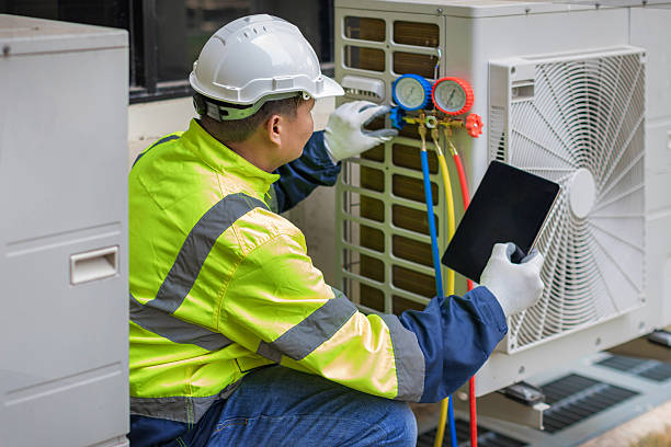 Professional Hvac technician working in Windsor, VA